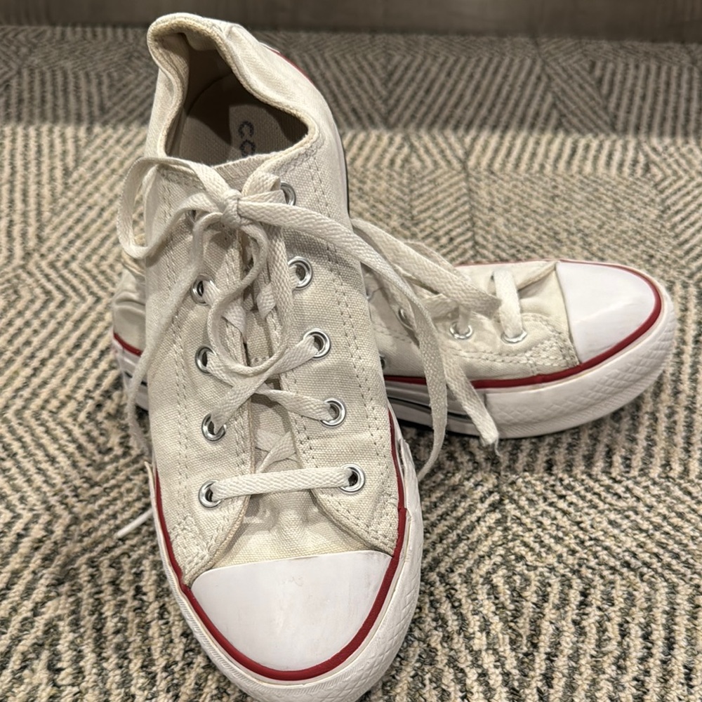 Classic White Kids Sneakers